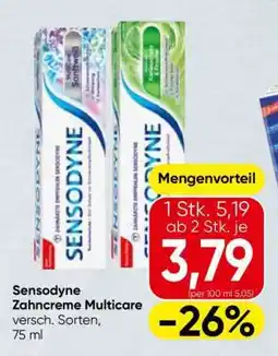 Spar Sensodyne Zahncreme Multicare Angebot