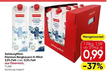 Eurospar SalzburgMilch Premium Bergbauern H-Milch Angebot