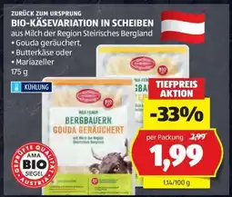 Hofer BIO-KÄSEVARIATION IN SCHEIBEN Angebot