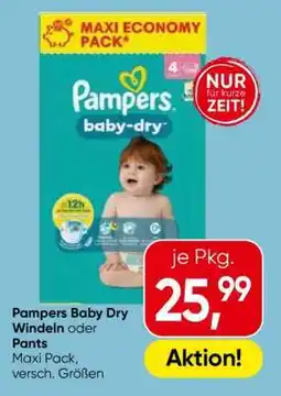 Eurospar Pampers Baby Dry Windeln oder Pants Angebot