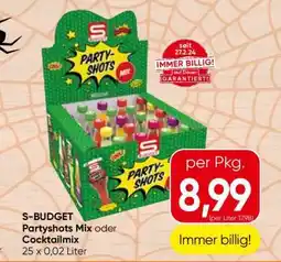 Eurospar S-BUDGET Partyshots Mix oder Cocktailmix Angebot