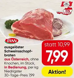 Spar ausgelöster Schweinsschopf- braten Angebot