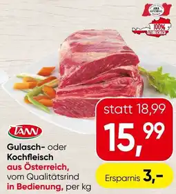 Spar Gulasch- oder Kochfleisch Angebot