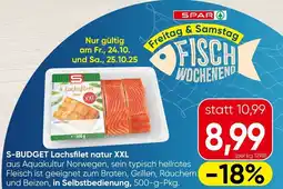 Spar S-BUDGET Lachsfilet natur XXL Angebot
