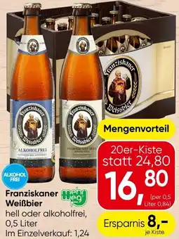 Spar Franziskaner Weißbier Angebot
