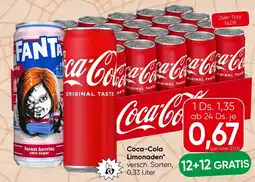 Spar Coca-Cola Limonaden Angebot