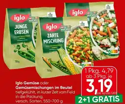 Spar Iglo Gemüse oder Gemüsemischungen im Beutel Angebot