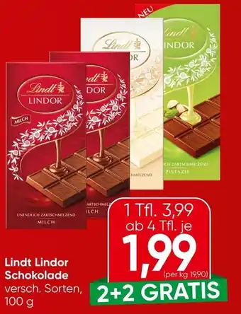 Spar Lindt Lindor Schokolade Angebot