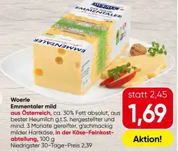 Spar Woerle Emmentaler mild Angebot