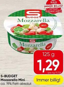 Spar S-BUDGET Mozzarella Mini Angebot