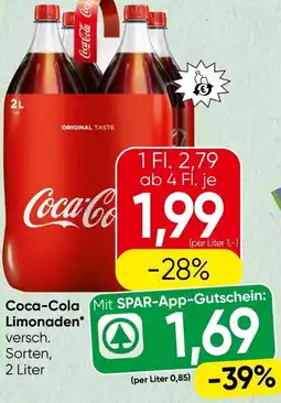 Spar Coca-Cola Limonaden Angebot