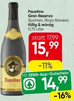 Spar Faustino Gran Reserva Angebot