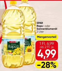 Spar SPAR Raps- oder Sonnenblumenöl Angebot