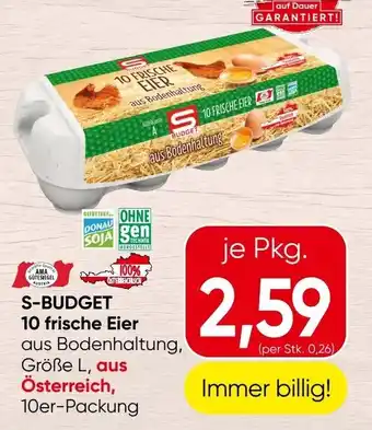Spar S-BUDGET 10 frische Eier Angebot
