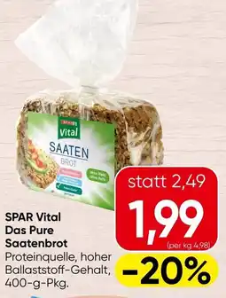Spar SPAR Vital Das Pure Saatenbrot Angebot