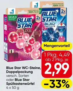 Spar Blue Star WC-Steine, Doppelpackung versch. Sorten oder Blue Star Spülkastenwürfel Angebot