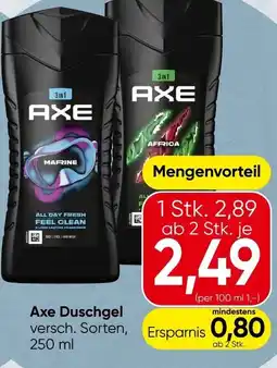 Spar Axe Duschgel Angebot