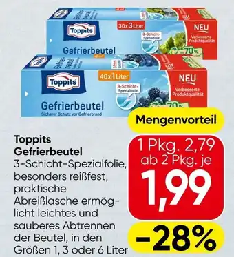Spar Toppits Gefrierbeutel Angebot