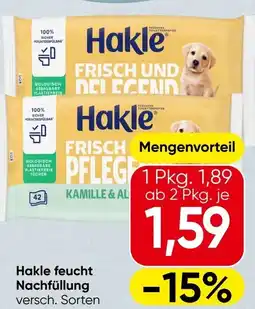 Spar Hakle feucht Nachfüllung Angebot