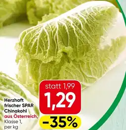 Spar Herzhaft frischer SPAR Chinakohl Angebot