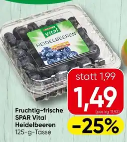Spar Fruchtig-frische SPAR Vital Heidelbeeren Angebot
