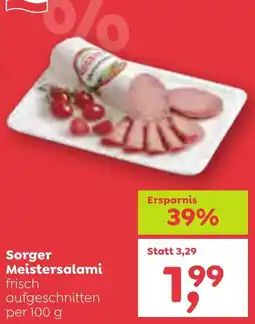 ADEG Sorger Meistersalami Angebot