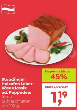 ADEG Staudinger Holzofen Leber- käse Klassik od. Peppadew Angebot