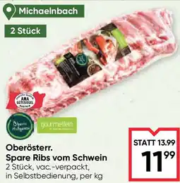 Maximarkt Oberösterr. Spare Ribs vom Schwein Angebot