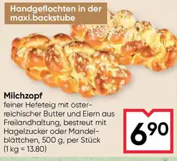 Maximarkt Milchzopf Angebot