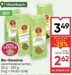 Maximarkt Bio-Gewürze Angebot