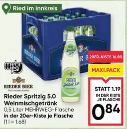 Maximarkt Rieder Spritzig 5.0 Weinmischgetränk Angebot