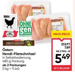 Maximarkt Österr. Hendl-Filetschnitzel Angebot