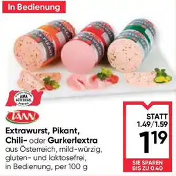 Maximarkt Extrawurst, Pikant, Chili- oder Gurkerlextra Angebot