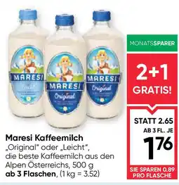 Maximarkt Maresi Kaffeemilch Angebot