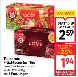 Maximarkt Teekanne Früchtegarten Tee Angebot