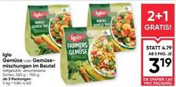 Maximarkt Iglo Gemüse oder Gemüse- mischungen im Beutel Angebot