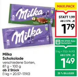 Maximarkt Milka Schokolade Angebot