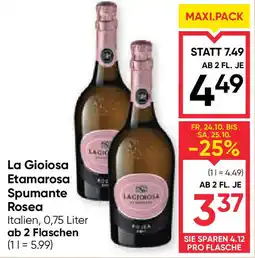 Maximarkt La Gioiosa Etamarosa Spumante Rosea Angebot