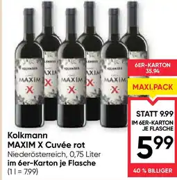 Maximarkt Kolkmann MAXIM X Cuvée rot Angebot