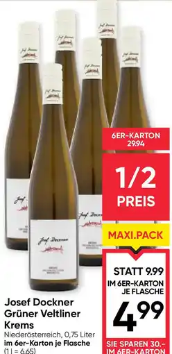 Maximarkt Josef Dockner Grüner Veltliner Krems Angebot