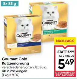 Maximarkt Gourmet Gold Katzennahrung Angebot