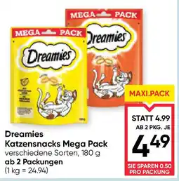 Maximarkt Dreamies Katzensnacks Mega Pack Angebot