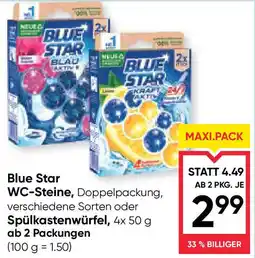 Maximarkt BLUE STAR WC-Steine Angebot