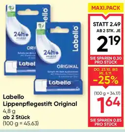Maximarkt Labello Lippenpflegestift Original Angebot