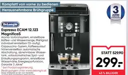 Maximarkt DeLonghi Espresso ECAM 12.123 MagnificaS Angebot