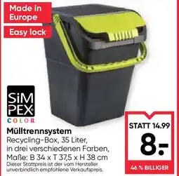 Maximarkt Mülltrennsystem Angebot