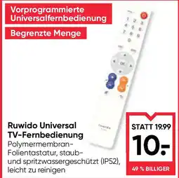 Maximarkt Ruwido Universal TV-Fernbedienung Angebot
