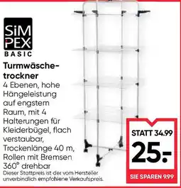 Maximarkt Turmwäsche- trockner Angebot