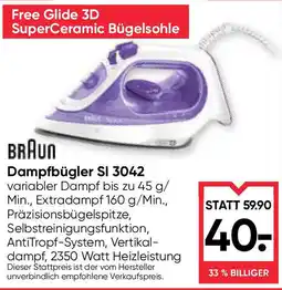 Maximarkt BRAUN Dampfbügler SI 3042 Angebot