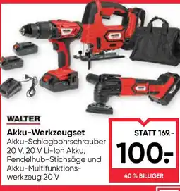 Maximarkt WALTER Akku-Werkzeugset Angebot
